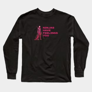 Pink ninja Long Sleeve T-Shirt